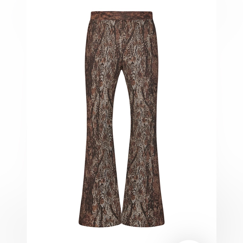 Rosetta Getty pull-on cropped flare - woodgrain